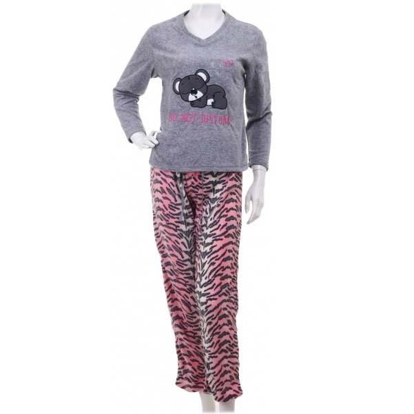 Костюм домашний женский La Nuit Home Do not disturb р. L светло-серый 