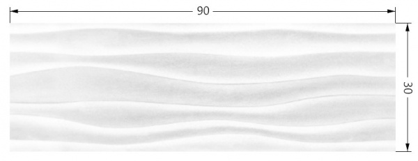 Плитка TABRIZ TILE Siroco Concept White 30x90 