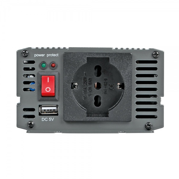 Инвертор автомобильный LAMPA 74513 12V/220V 500W/1000W 