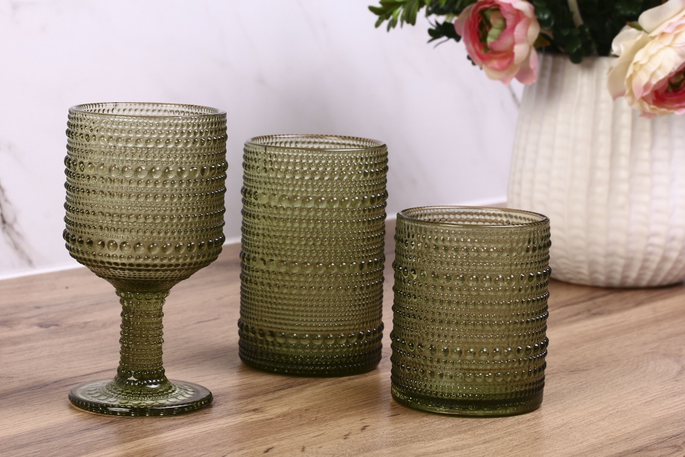 Склянка низька Fiora Bubble Green 330 мл 1 шт.