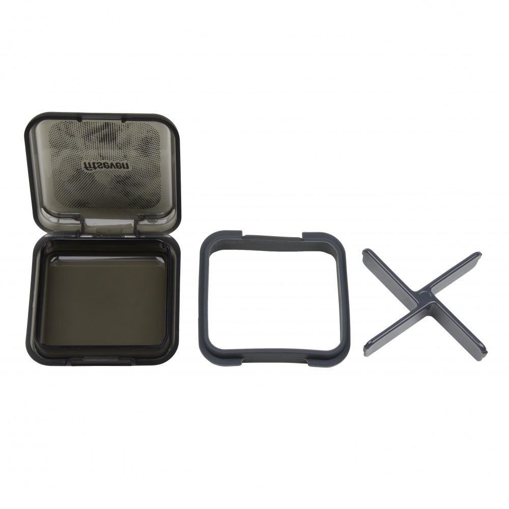 Кейс для капсул Fitseven прозрачный черный с точками TP005BB