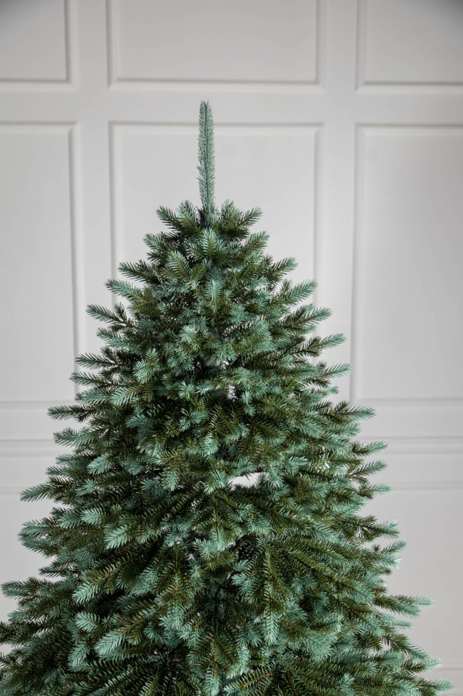 Штучна ялинка лита Аляска 2,50 м зелено-блакитний Siga Group