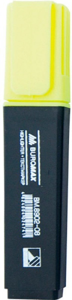 Маркер текстовый Buromax Jobmax BM.8902-08 желтый 