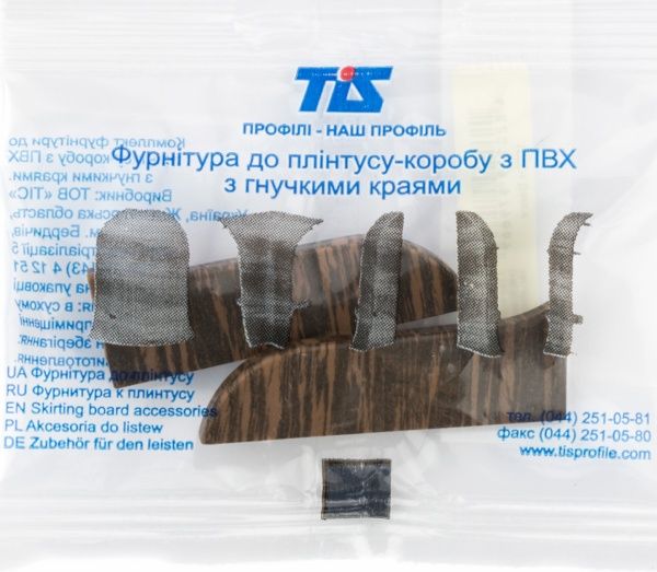 Комплект заглушек TIS венге 