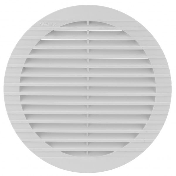 Гратка для вентиляції MiniMax 2204 d180 х d150 мм пластик білий 