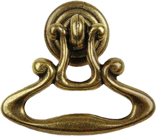 Меблева ручка на один отвір мм антична латунь REI 3106