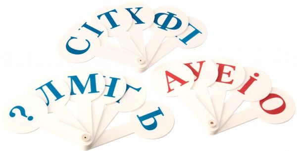 Веер с буквами ZiBi Украинский алфавит 