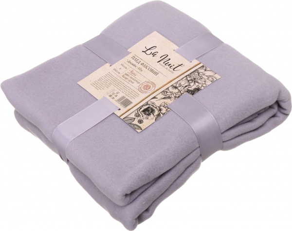 Плед флисовый Alloy 160x200 см серый La Nuit 