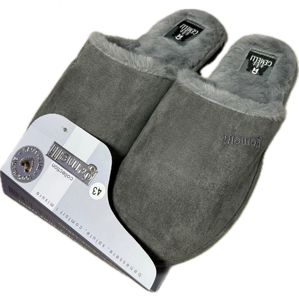 Капці домашні Gemelli Ярослав р.43 сірий