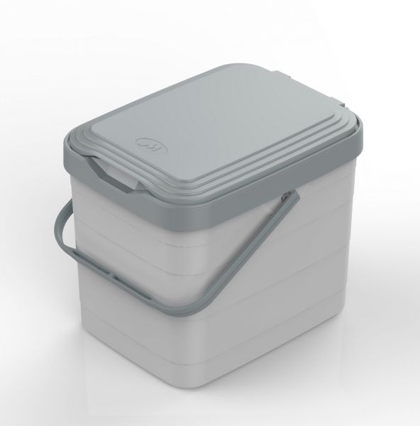 Відро для сміття Mazzei 8 л сірий