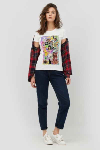 Футболка YAPPI WW1056 р.L білий