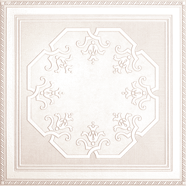 Декор Zeus Ceramica Камея білий PQ08\4177 402х402 мм