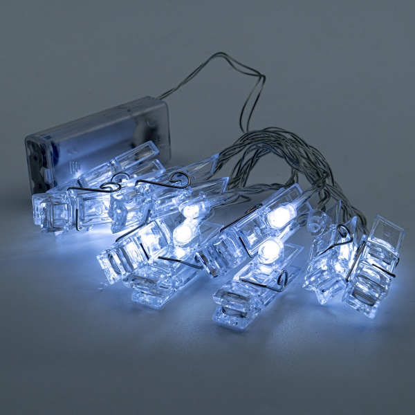 Декоративная гирлянда Altalusse (INL-2704B-10 Cold) встроенный светодиод (LED) 10 ламп 1,5 м 