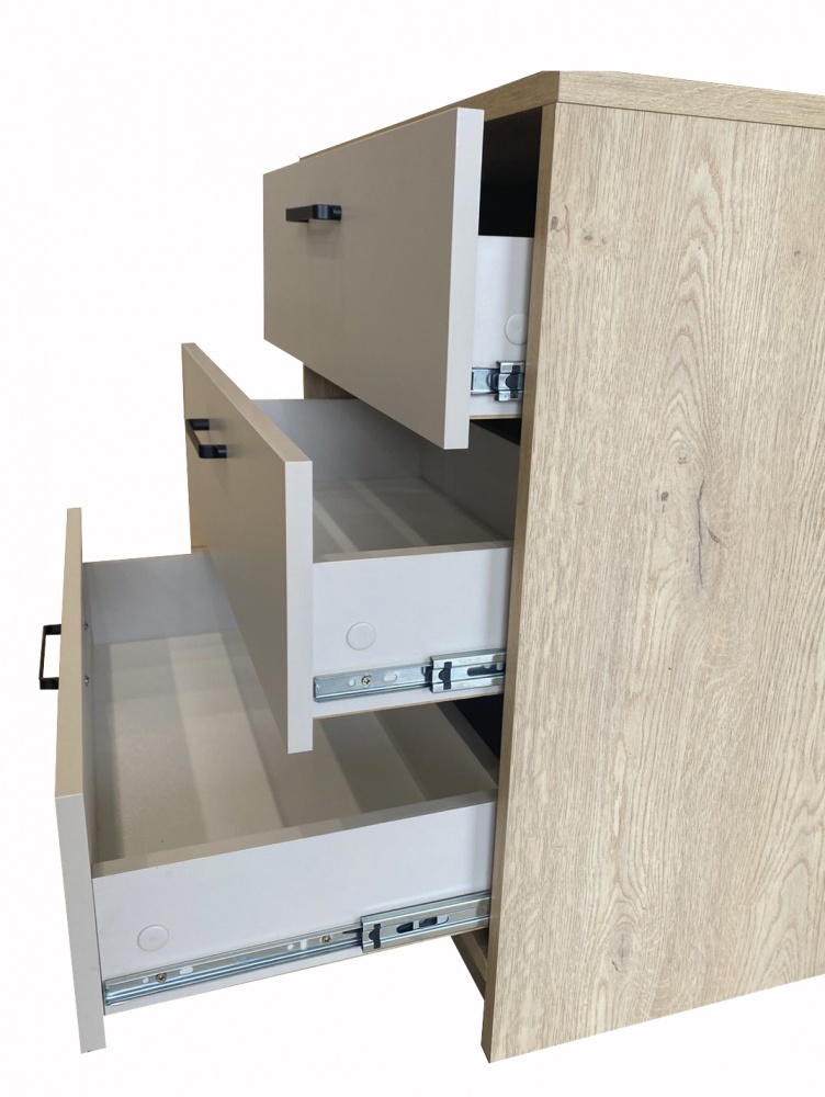 Комод Kartissa Матера 710x687x354 мм дуб кремона торро/кашемир (М-КМ 3ш/к)