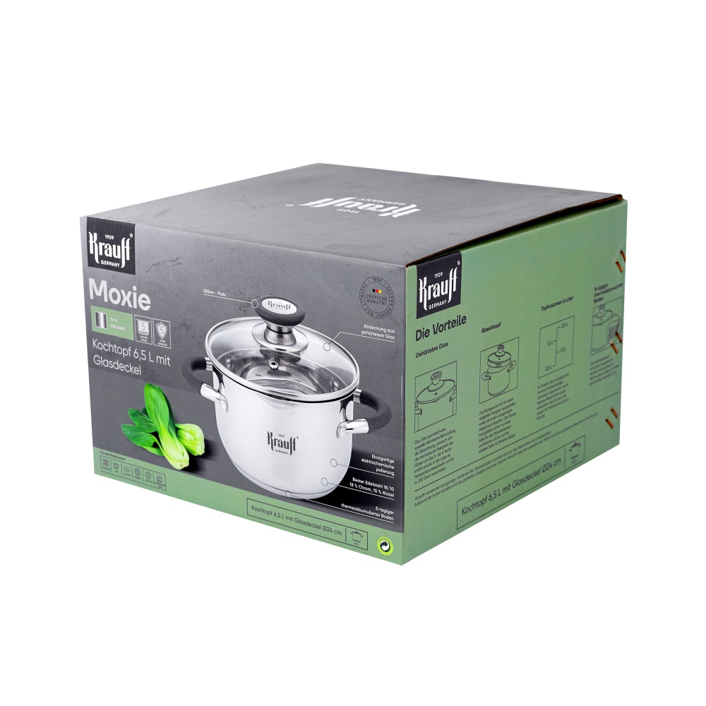 Кастрюля с крышкой Krauff Moxie 24 см 6,5 л 26-238-081