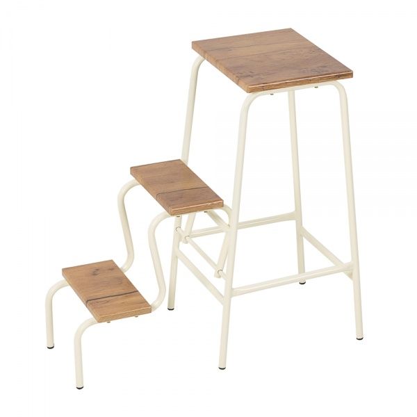 Табурет-лестница d16 мм дуб тоскана / серый 