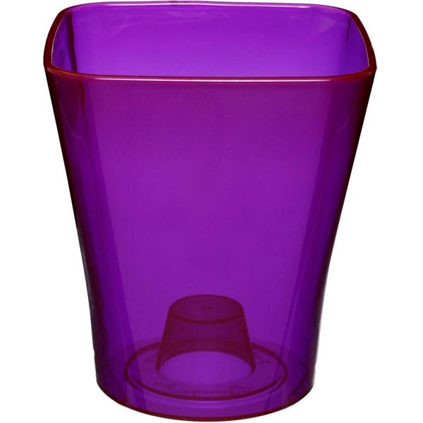 Кашпо для орхидей Квадро хамелеон квадратный 2,8л фиолетовый 