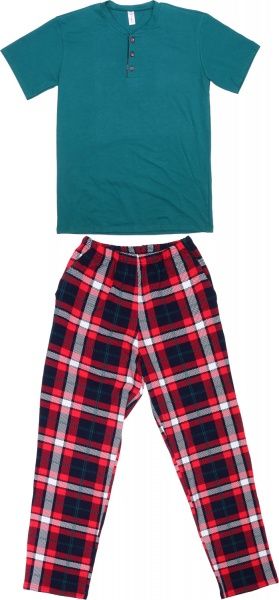 Пижама мужская Roksana Family look 1201/16103 р. М зеленый 