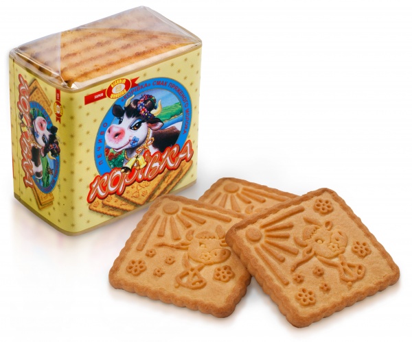 Печенье сахарное ХБФ Коровка вкус топленого молока 55 г 