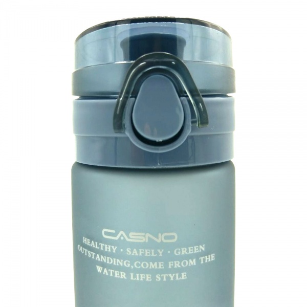 Пляшка спортивна 650 мл Casno сірий KXN-1157_Grey_Tritan