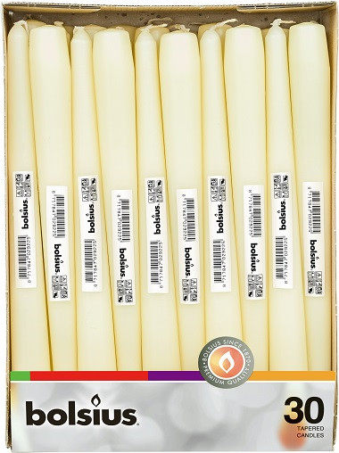 Свеча Конусная 245/24 Кремовая Bolsius