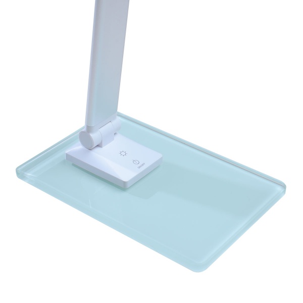 Настольная лампа PLATINET LED 14B 6W 5500K AC100-240V 50/60Hz 6 Вт серебристый металлик 