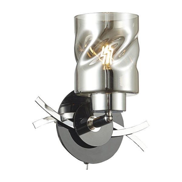 Бра Victoria Lighting 1x60 Вт E27 хром/чорний Mike/AP1 