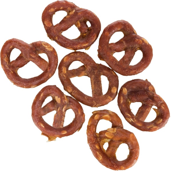 Лакомство Trixie для собак Mini Pretzels крендель с курицей 100 г 31656