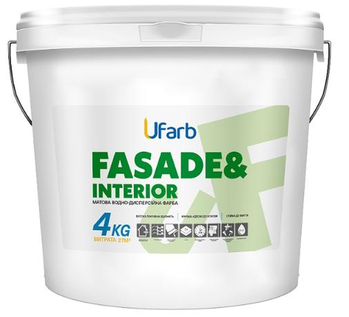 Краска универсальная акриловая Ufarb FASADE&Interior мат 10л 14кг