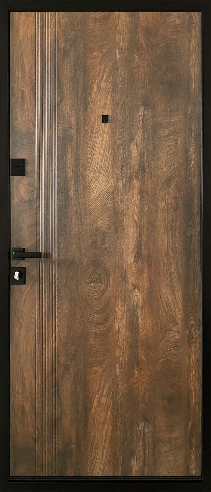 Дверь входная Министерство дверей Сучасная черный муар 2050х860 мм правая