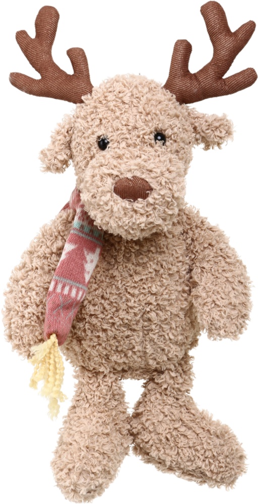 М'яка іграшка HW плюшева Різдвяна олень Фредді бежевий DT210779