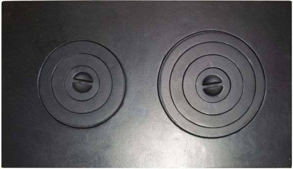 Плита двохконфорочна чавунна 709x409 мм