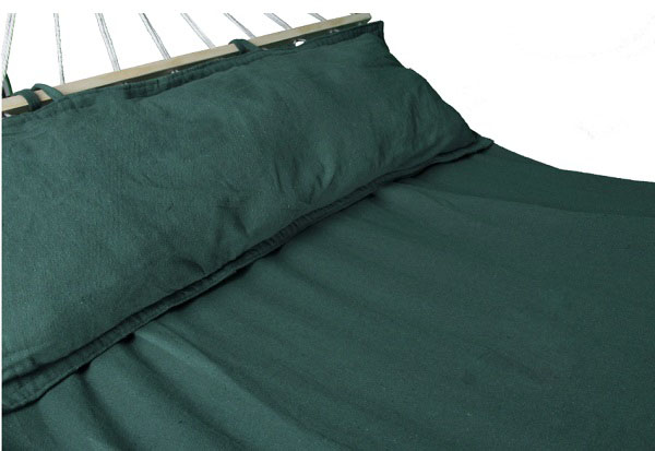 Гамак Indigo с бахромой и подушкой 320 см темно-зеленый