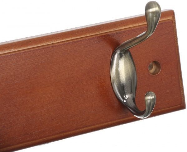 Вешалка для одежды IV тип 1+1 бронза/орех