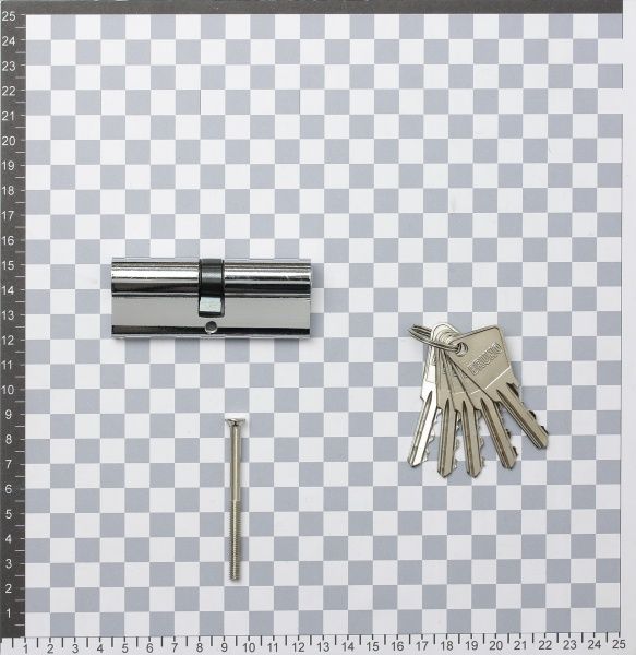 Циліндр Bruno 21015 40x40 ключ-ключ 80 мм хром