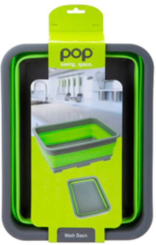 Контейнер для води Summit Pop Folding Wash Basin Silicone Bowl Lime
