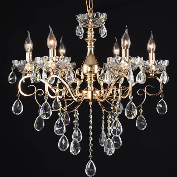 Люстра подвесная Victoria Lighting Golden/SP6 6x40 Вт E14 золото 