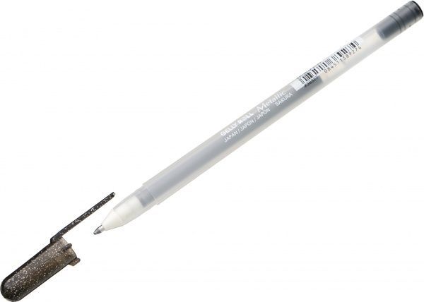 Ручка гелевая Sakura Metallic Черная 