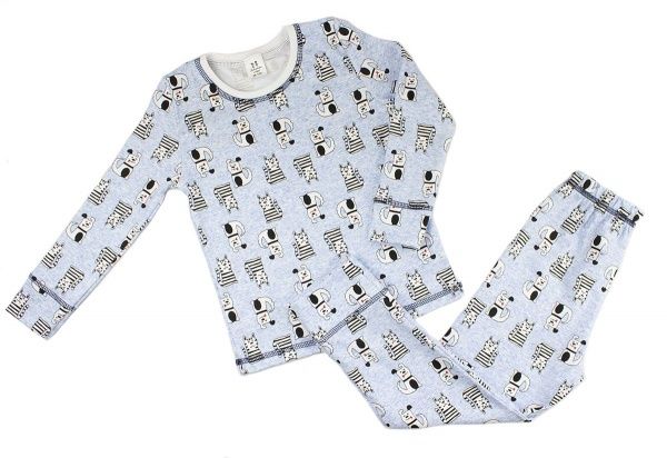 Пижама детская для девочки Luna Kids котик р.92-98 голубой 