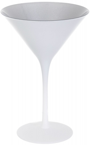 Бокал для мартини Olympic белый с серебристым 240 мл 1 шт. Stoelzle 