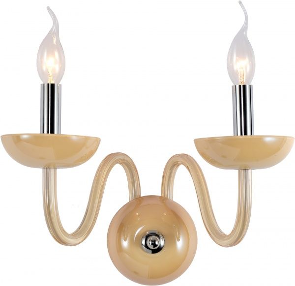 Бра Victoria Lighting 2x40 Вт E14 бежевый Delizia/AP2 amber 