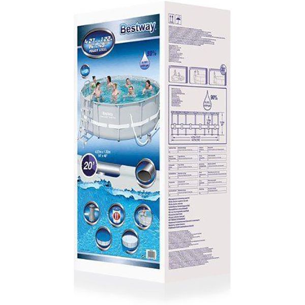 Бассейн каркасный Bestway 427x122 см с картриджным фильтром 56444