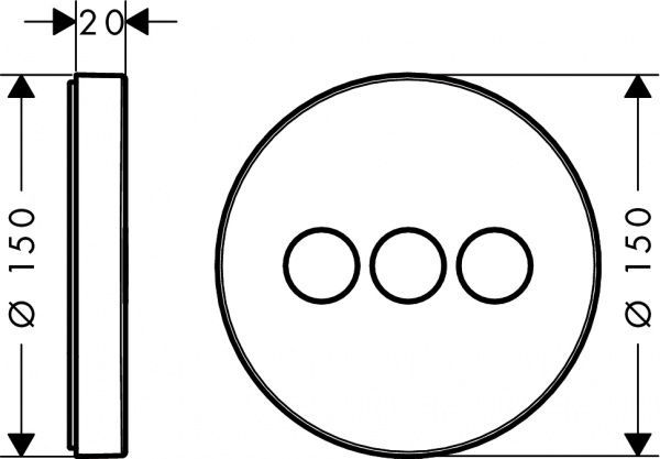Перемикач Hansgrohe ShowerSelect S 15745000