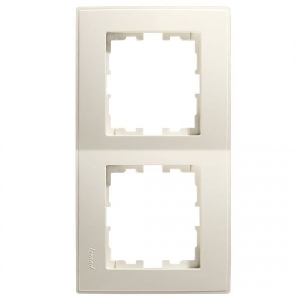 Рамка двомісна Lezard Lesya вертикальна кремовий 705-0300-152