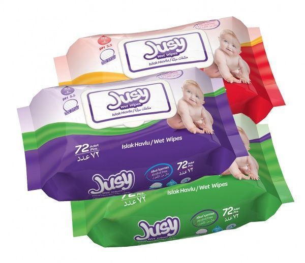 Влажные салфетки Jusy Wet Wipes 72 шт.