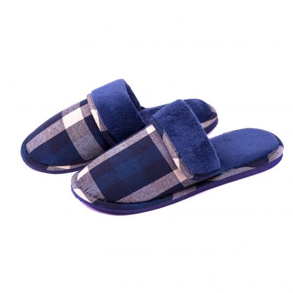 Тапки домашние Twins HS-OZ клетка р. 40/41 синий