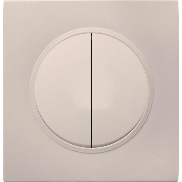 Вимикач подвійний HausMark Bela кремовий