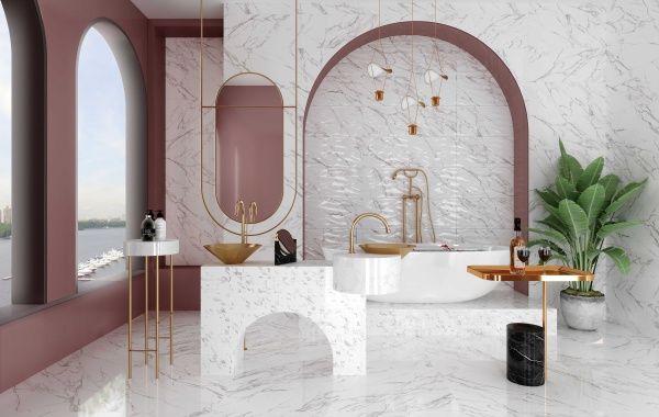 Плитка Allore Group Lazzaro Pearl W M/STR R Glossy 30x90 