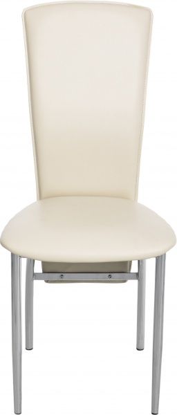 Стул обеденный Nowy Styl AMELY CHROME (BOX) (CH) V-18 хром/молочный