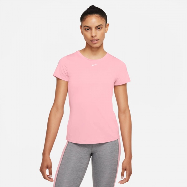Футболка Nike W NK ONE DF SS SLIM TOP DD0626-630 р.M рожевий